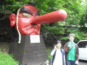 Me with Fumie at the same site, June 2010